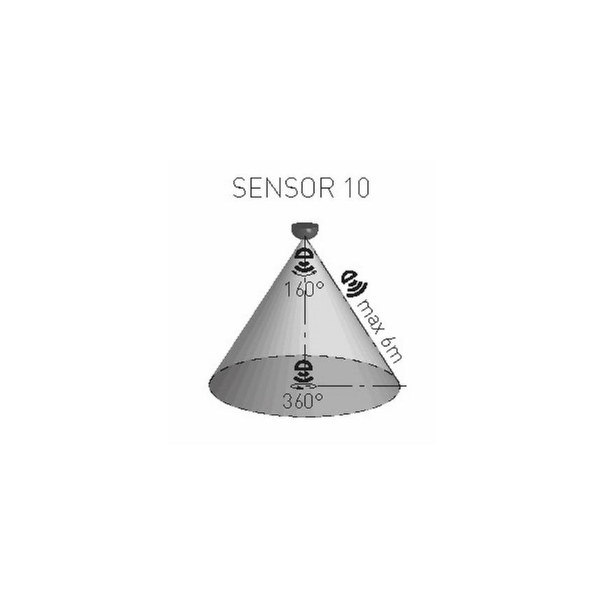 Senzor gibanja PIR 1200W/230V