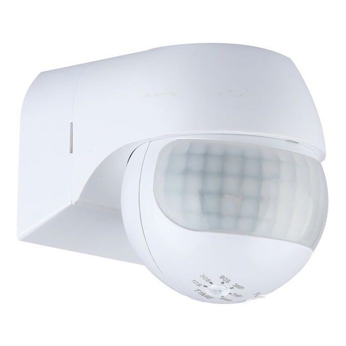 Senzor gibanja PIR 180° 800W/230V IP44 bela