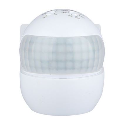 Senzor gibanja PIR 180° 800W/230V IP44 bela