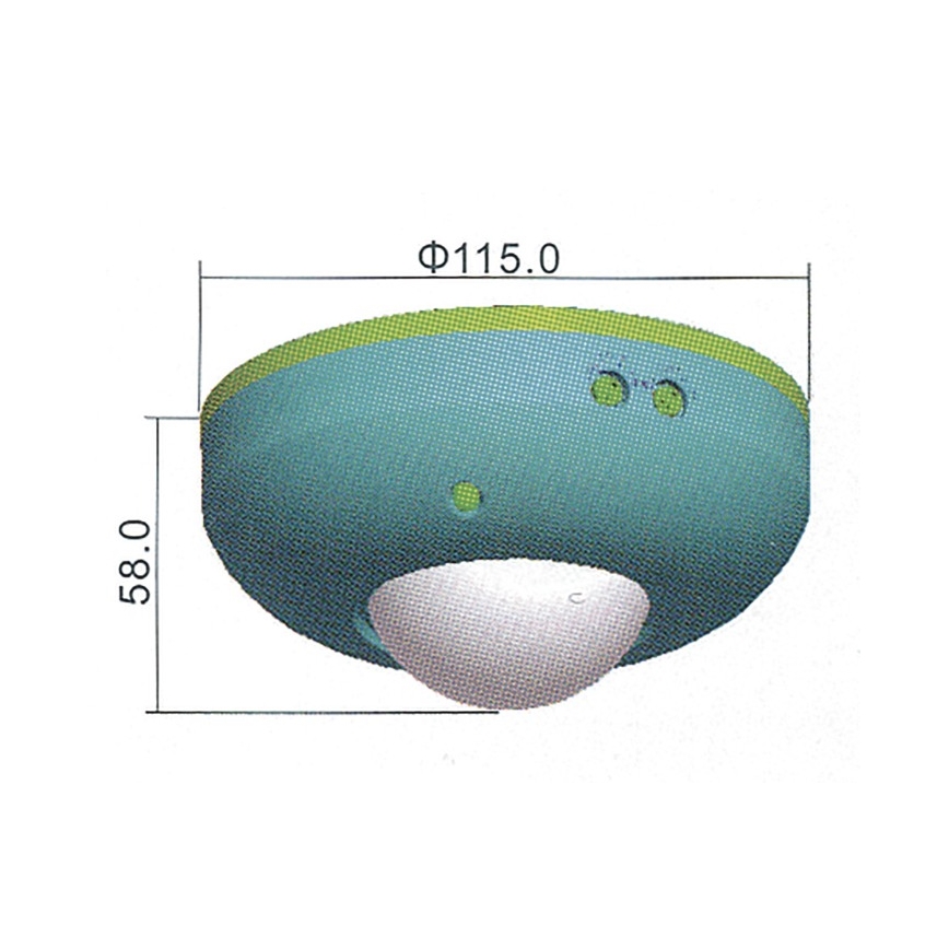 Senzor gibanja PIR B 360° 1200W/230V bela