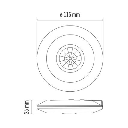 Senzor gibanja PIR B 360° 2000W/230V bel