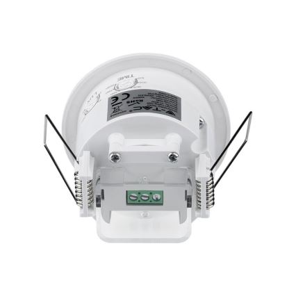 Senzor gibanja vgradni PIR 360° 300W/230V bela