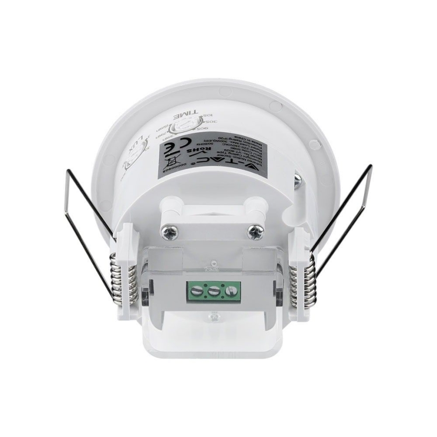 Senzor gibanja vgradni PIR 360° 300W/230V bela