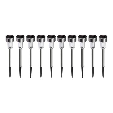 SET 10x LED Solarna svetilka LED/0,06W/1,2V 6000K IP44