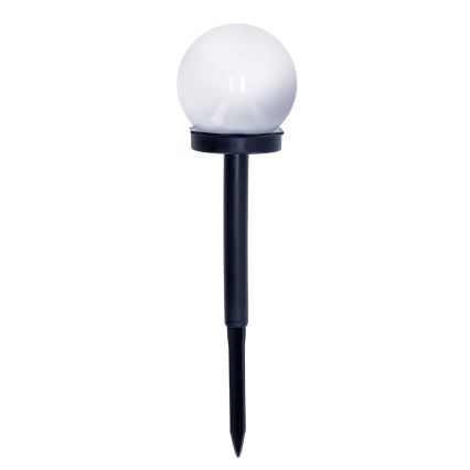 SET 10x LED Solarna svetilka LED/0,12W/1,2V 6500K IP44 črna/bela