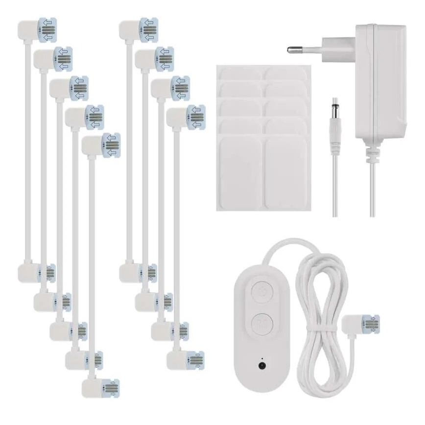 SET 10x RGBIC Zatemnitveni panel LED/1,9W/230V Wi-Fi Tuya