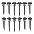 SET 12x LED Solarna svetilka LED/0,06W/1,2V 1xAA 6500K IP44 100 mAh