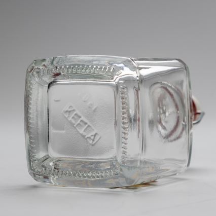 Set 1x steklenica in 2x Majhni kozarci prozorna s lisica motif