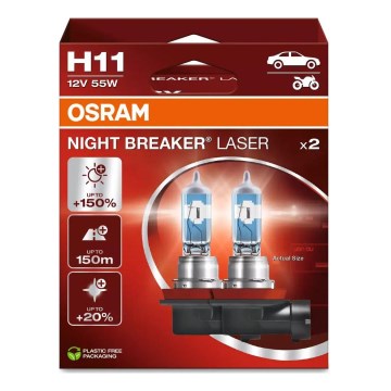 SET 2x Avto žarnica NIGHT BREAKER H11 PGJ19-2/55W/12V - Osram