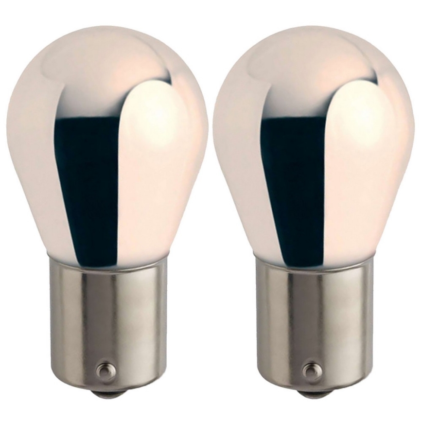 SET 2x Avto žarnica Philips SILVER VISION 12496SVB2 PY21W BAU15s/21W/12V