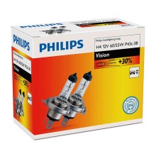 SET 2x Avto žarnica Philips VISION 12342PRC2 H4 P43t-38/60W/55W/12V 3200K