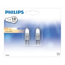 SET 2x Halogenska žarnica Philips G4/7W/12V 2750K