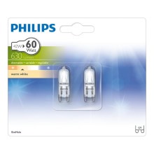 SET 2x Halogenska žarnica Philips G9/42W/230V 2800K