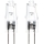 SET 2x Industrijska žarnica G4/10W/12V 2700K - Aigostar