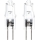 SET 2x Industrijska žarnica G4/10W/12V 2700K - Aigostar