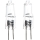 SET 2x Industrijska žarnica G4/20W/12V 2700K - Aigostar