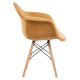 SET 2x Jedilni stol NEREA 80x60,5 cm rumena/bukev