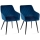 SET 2x Jedilni stol RICO modra