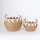 SET 2x Koš iz slame bež/bela 32x16,5x18/24x23,5x26 cm