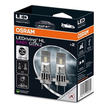 SET 2x LED Avto žarnica EASY GEN H7 PX26d/16W/12V 6500K - Osram