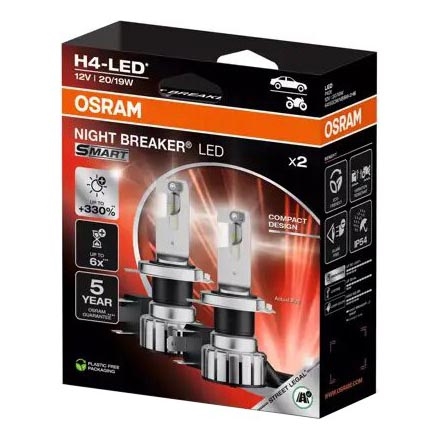 SET 2x LED Avto žarnica NIGHT BREAKER H4 P43t/20/19W/12V - Osram