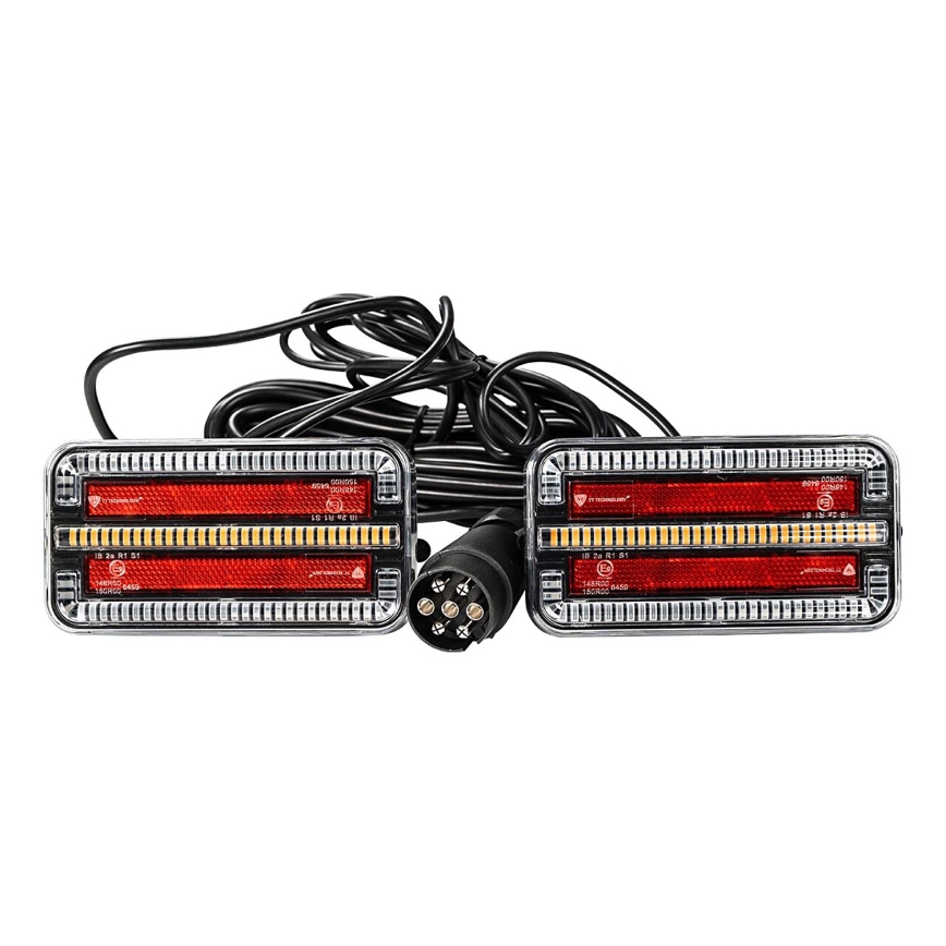 SET 2x LED Luč za prikolico z dinamičnim smernikom LED/12-24V IP65