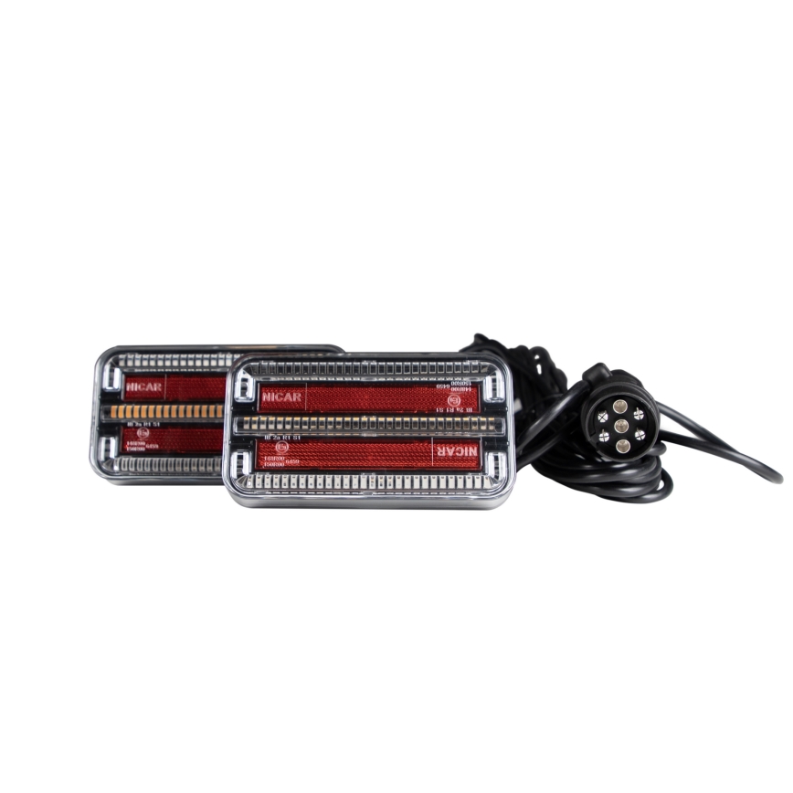 SET 2x LED Luč za prikolico z dinamičnim smernikom LED/12-24V IP65