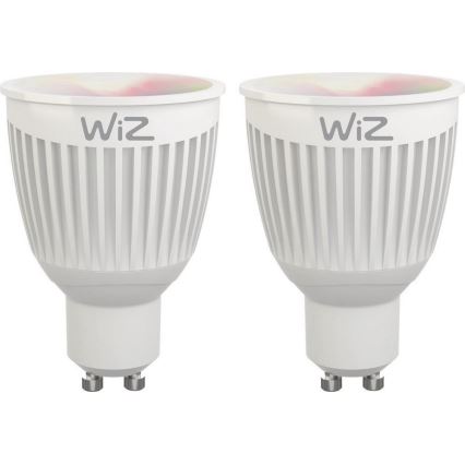 SET 2x LED RGBW Zatemnitvena žarnica GU10/6,5W/230V 2200-6500K Wi-Fi + DU - WiZ