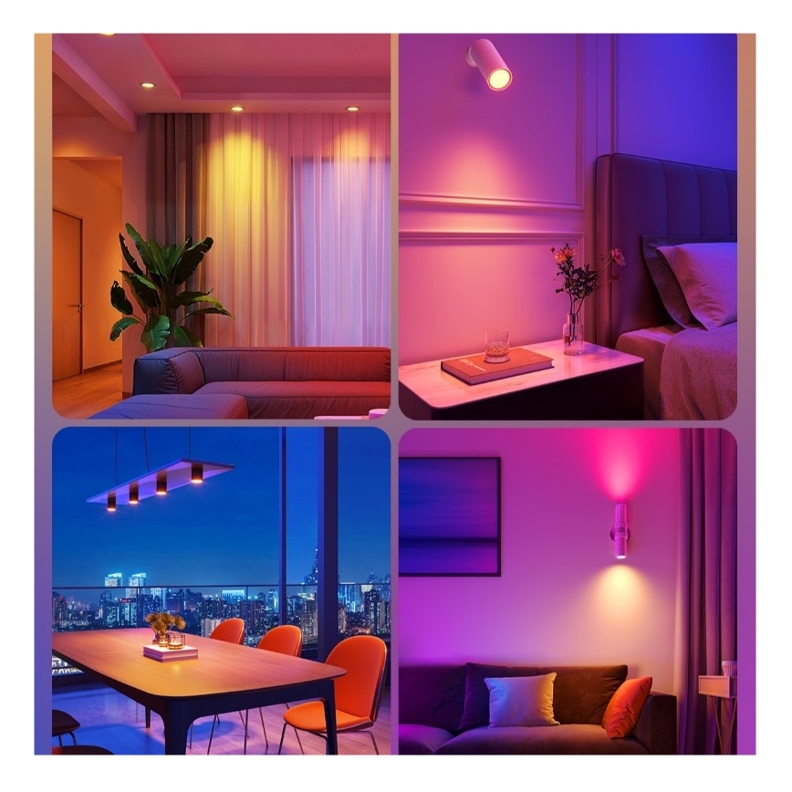 SET 2x LED RGBWW Zatemnitvena žarnica E14/5W/230V 2700-6500K Wi-Fi - Govee