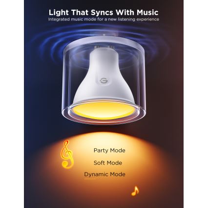 SET 2x LED RGBWW Zatemnitvena žarnica GU10/4,8W/230V 2700-6500K Wi-Fi - Govee