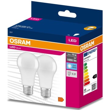 SET 2x LED Žarnica A60 E27/10W/230V 4000K - Osram