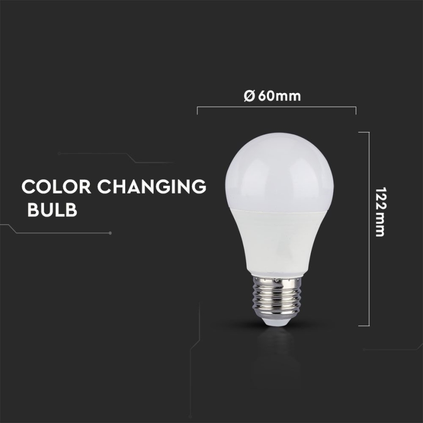 SET 2x LED Žarnica A60 E27/9W/230V 3000/4000/6400K