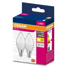 SET 2x LED Žarnica B35 E14/4,9W/230V 3000K - Osram