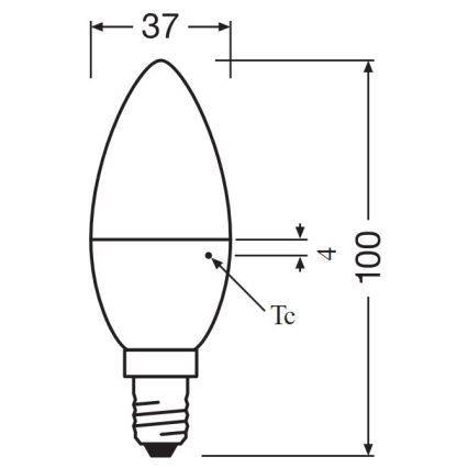 SET 2x LED Žarnica B35 E14/4,9W/230V 3000K - Osram