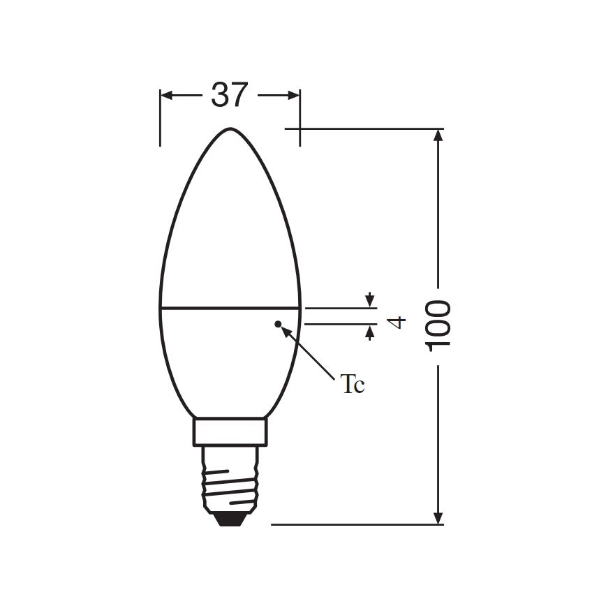 SET 2x LED Žarnica B35 E14/4,9W/230V 3000K - Osram