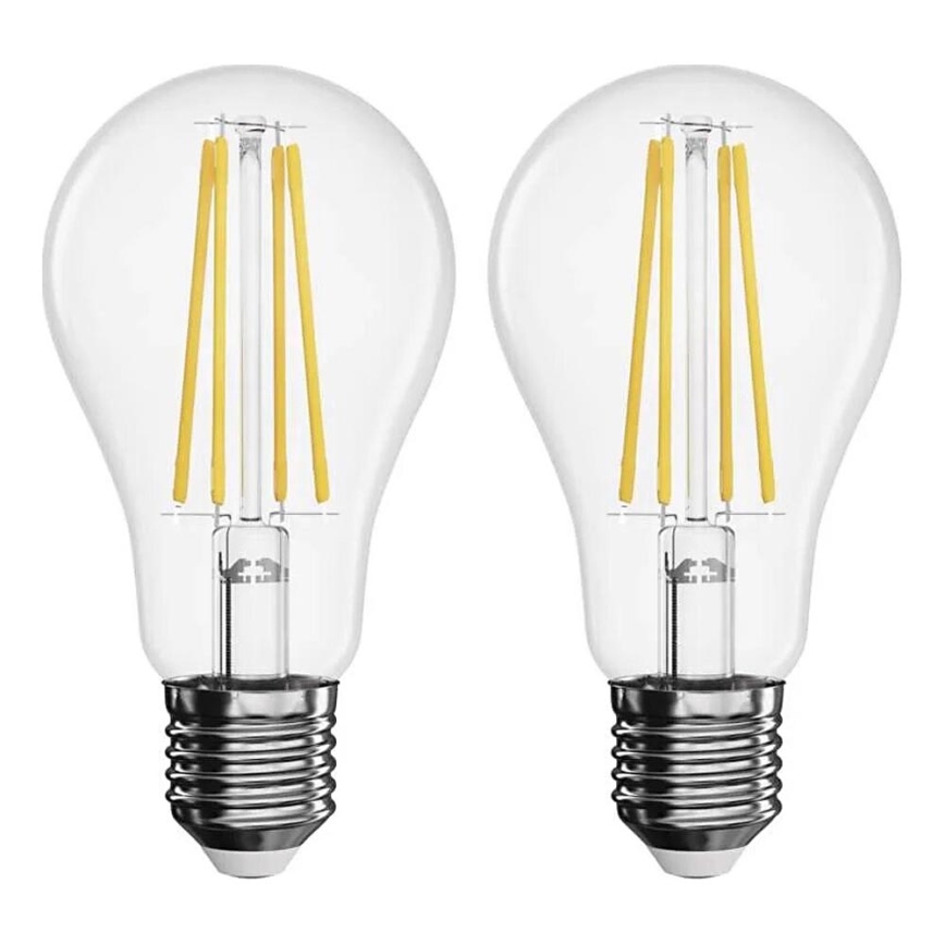 SET 2x LED Žarnica FILAMENT A60 E27/5,9W/230V 2700K