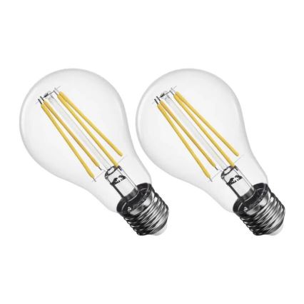 SET 2x LED Žarnica FILAMENT A60 E27/5,9W/230V 2700K