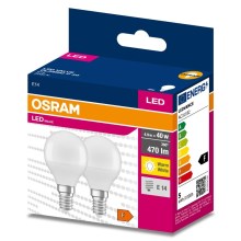 SET 2x LED Žarnica P45 E14/4,9W/230V 3000K - Osram
