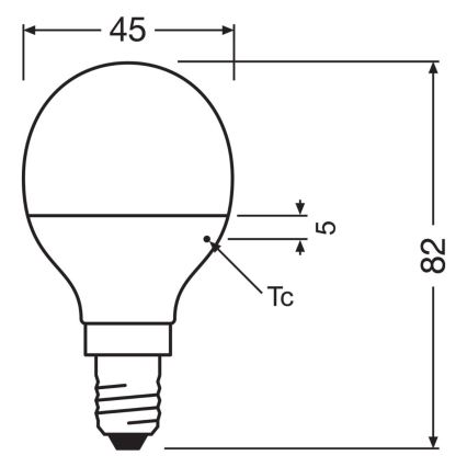 SET 2x LED Žarnica P45 E14/4,9W/230V 3000K - Osram