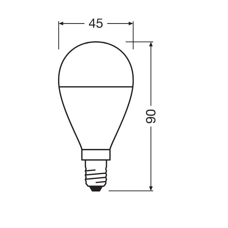 SET 2x LED Žarnica P45 E14/7W/230V 3000K - Osram