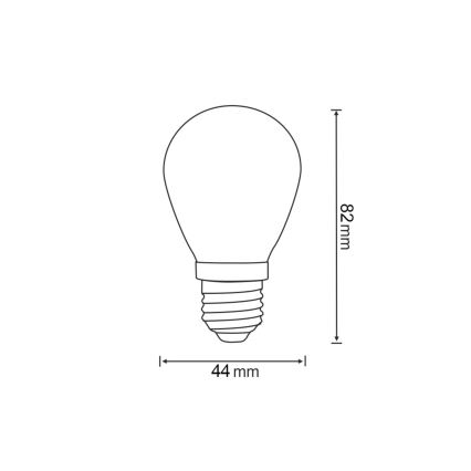 SET 2x LED Žarnica PARTY E27/0,3W/36V rdeča