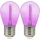 SET 2x LED Žarnica PARTY E27/0,3W/36V vijolična