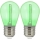 SET 2x LED Žarnica PARTY E27/0,3W/36V zelena