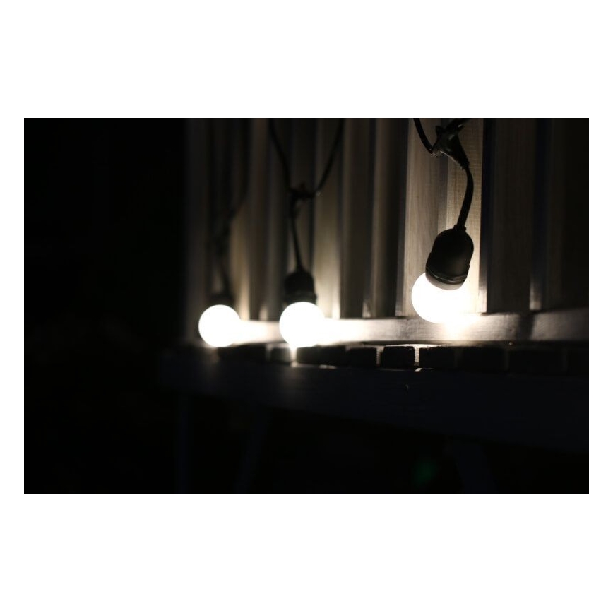 SET 2x LED Žarnica PARTY E27/0,5W/36V bela 3000K