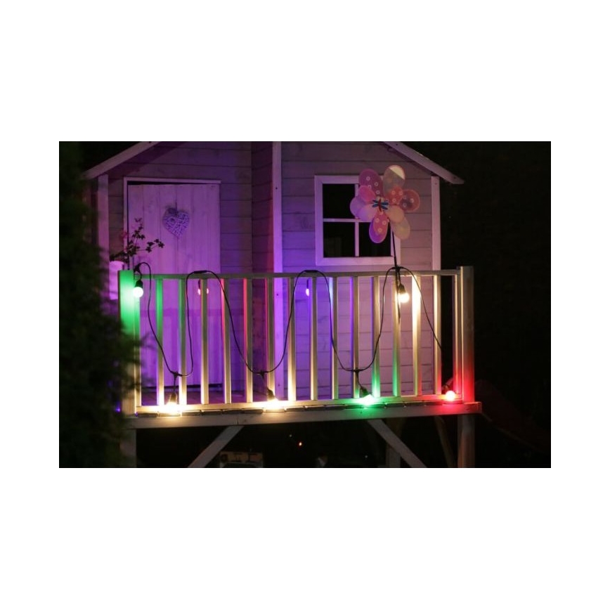 SET 2x LED Žarnica PARTY E27/0,5W/36V rdeča 3000K