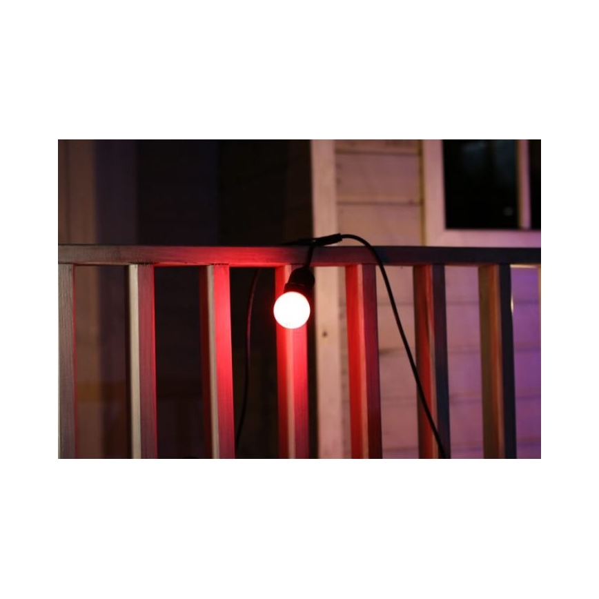 SET 2x LED Žarnica PARTY E27/0,5W/36V rdeča 3000K