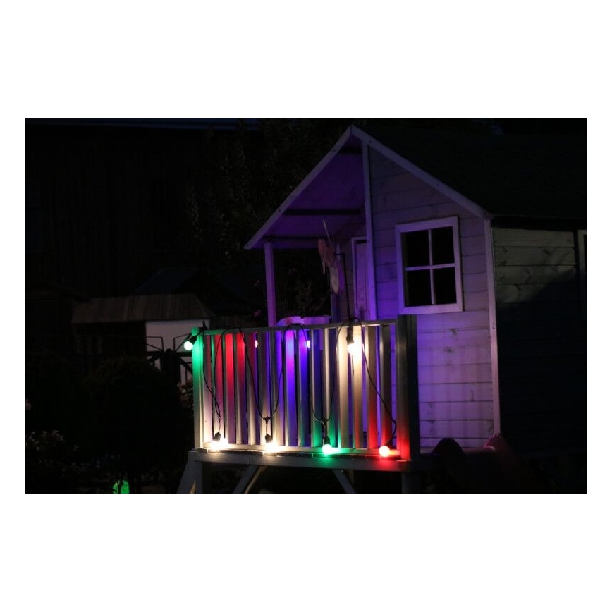 SET 2x LED Žarnica PARTY E27/0,5W/36V zelena 3000K