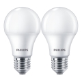 SET 2x LED Žarnica Philips A60 E27/10W/230V 4000K