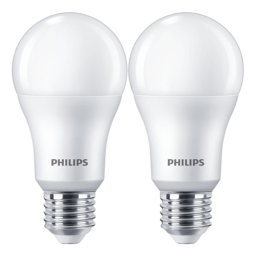 SET 2x LED Žarnica Philips A67 E27/13W/230V 4000K