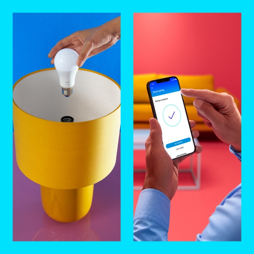 SET 2x LED Zatemnitvena žarnica A60 E27/8W/230V 2700-6500K CRI 90 Wi-Fi - WiZ